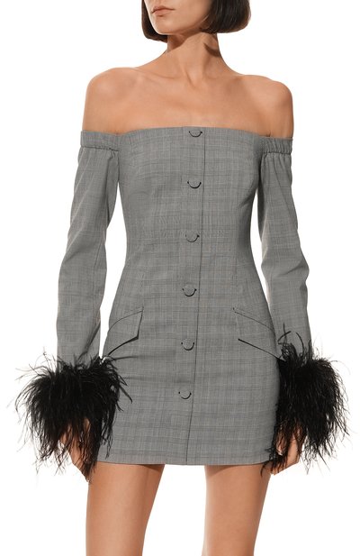 Платье с отделкой перьями LIKE YANA, арт. L1-23/0-713.2-1791, фото 3