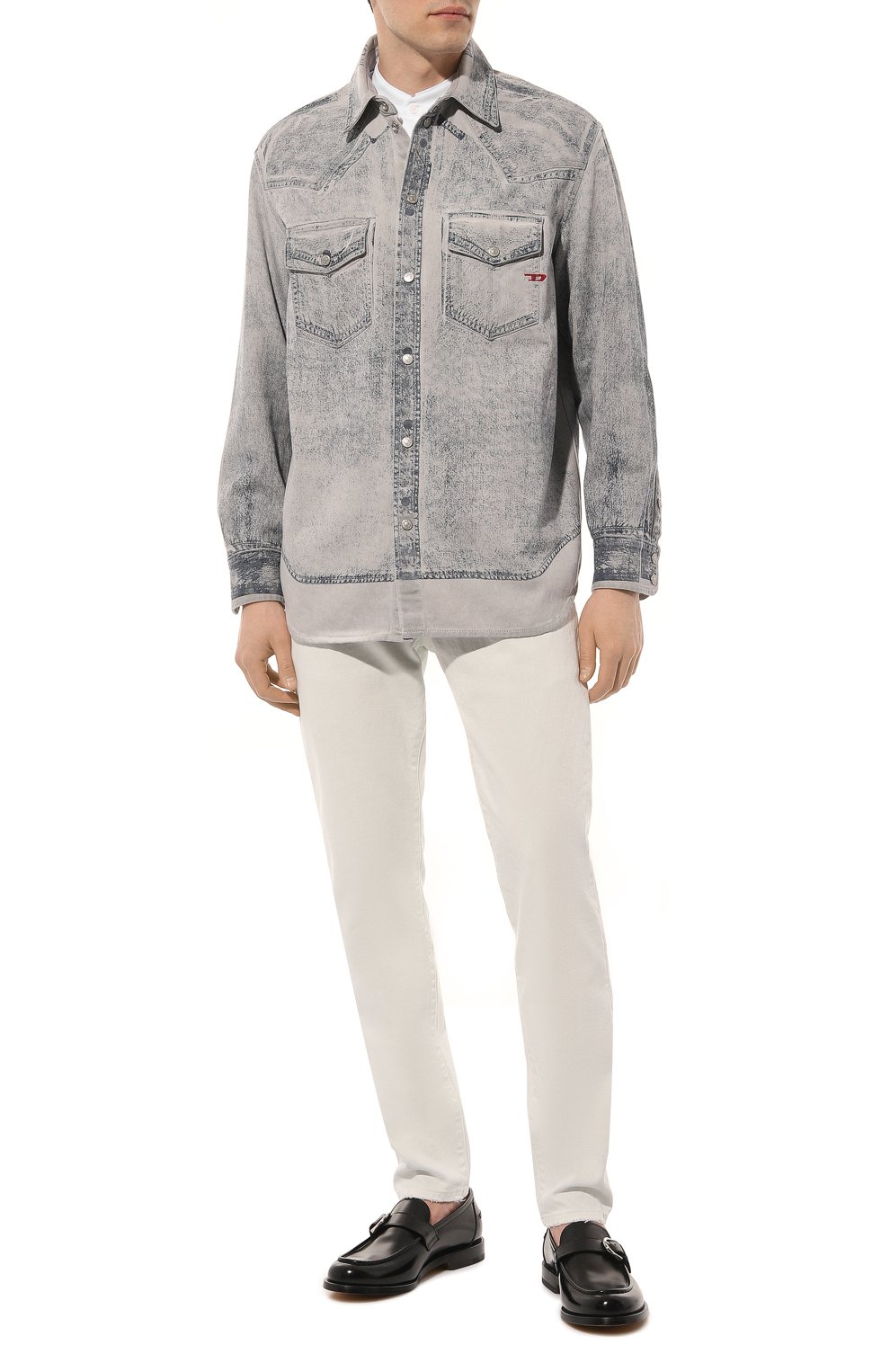 Джинсы DIESEL белого цвета по цене 21050 руб., арт. A03558/09F26, фото 2 Джинсы DIESEL, арт. A03558/09F26, фото 2