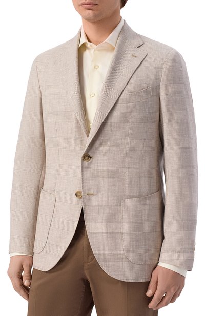 Шерстяной пиджак ANDREA CAMPAGNA, арт. SALINA C0N SPALLINA BASSA/T26141, фото 3