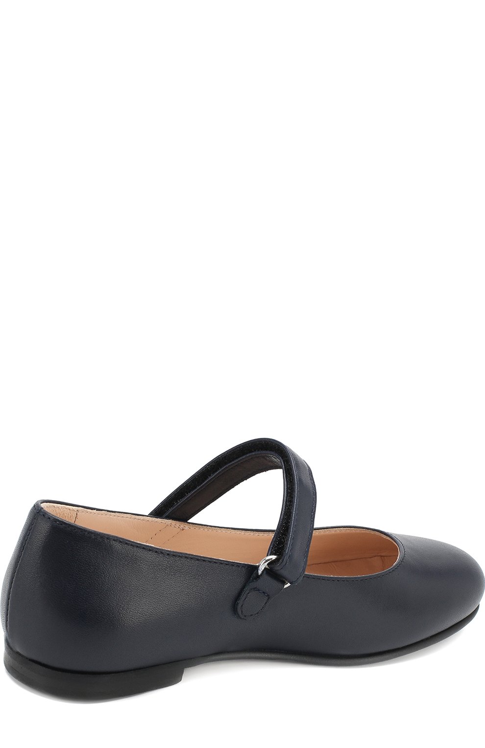 Кожаные туфли с застежками велькро IL GUFO синего цвета по цене 14550 руб., арт. G289/VITELL0 NAPPAC0/31-34, фото 3 Кожаные туфли с застежками велькро IL GUFO, арт. G289/VITELL0 NAPPAC0/31-34, фото 3