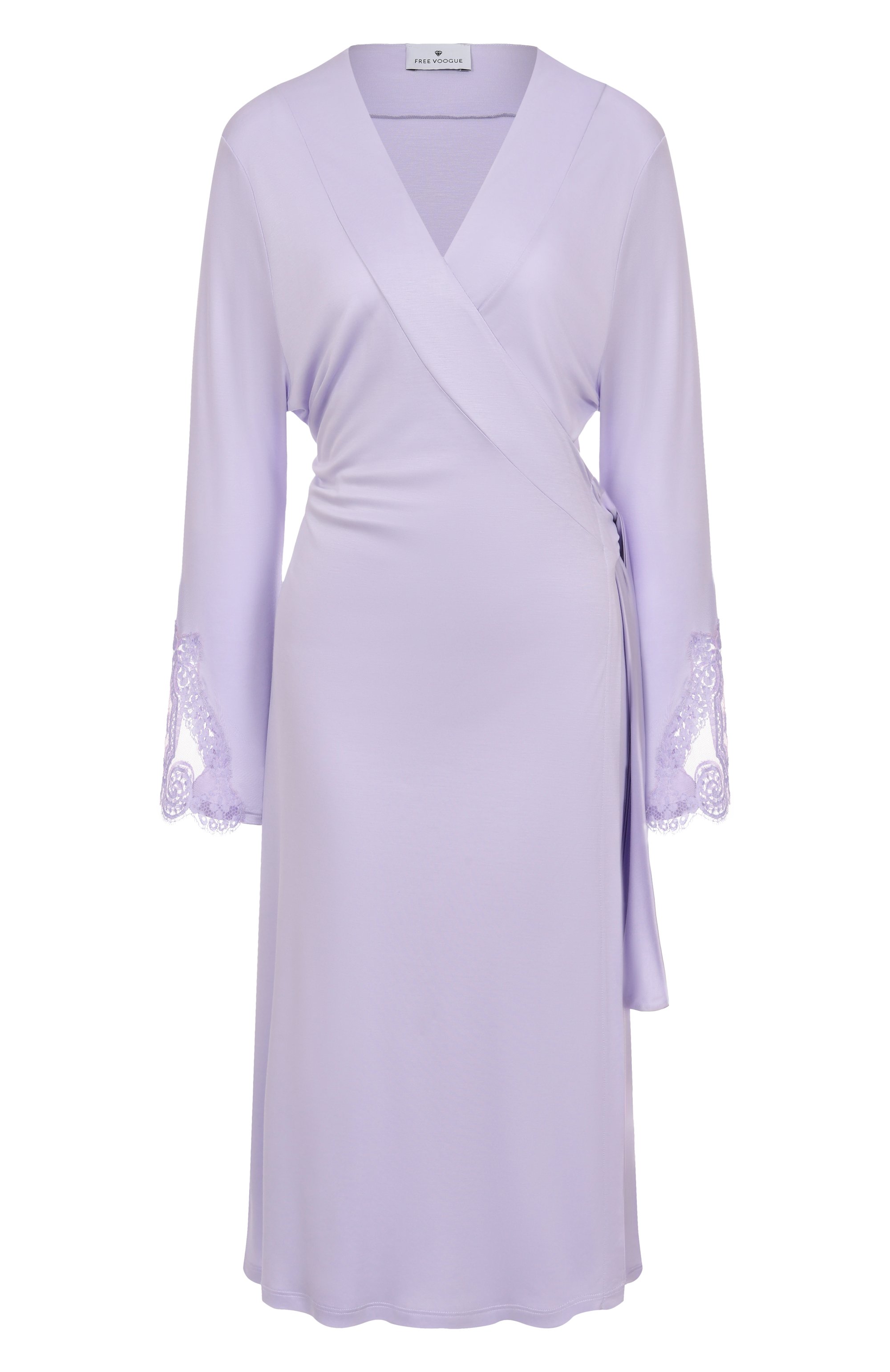 Сорочка FREE VOOGUE сиреневого цвета по цене 40360 руб., арт. 125310, фото 1 Сорочка FREE VOOGUE, арт. 125310, фото 1