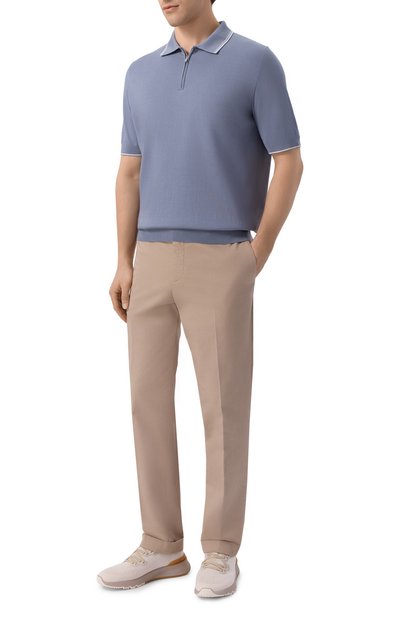 Поло из хлопка и шелка MVST, арт. M26.CSM.K425, фото 2