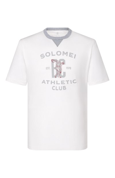 Мужская хлопковая футболка BRUNELLO CUCINELLI, арт. M0B131001W