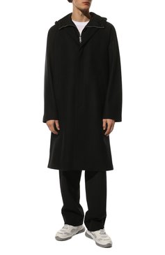 Мужские комбинированные кроссовки PRADA кремвого цвета, арт. 4E3563-3LEI-F0W5V | Фото 2 (Материал внешний: Текстиль; Стили: Классический; Материал утеплителя: Без утеплителя; Подошва: Массивная; Материал сплава: Проставлено; Драгоценные камни: Проставлено; Кросс-КТ: Низкие)