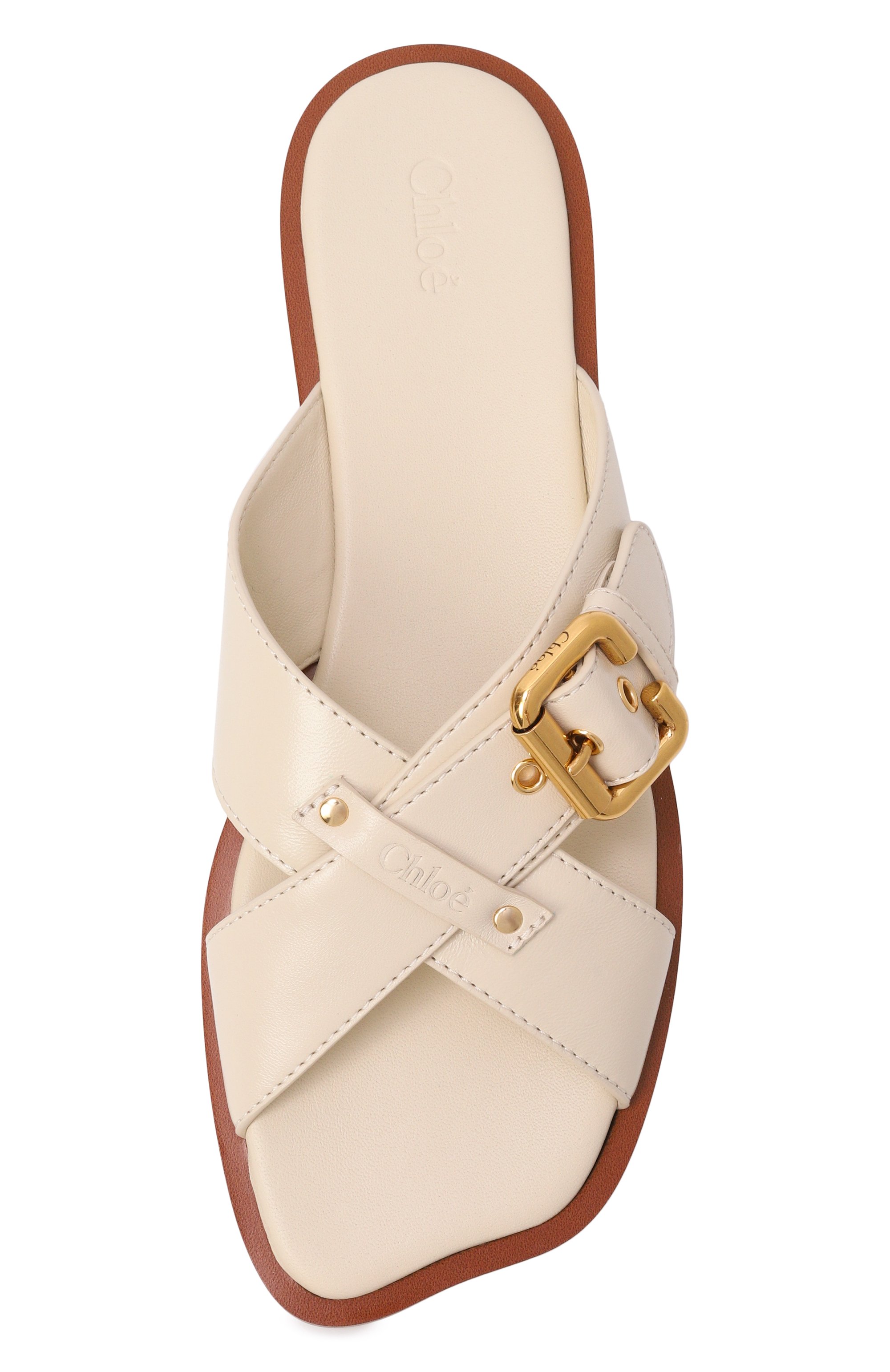 Кожаные шлепанцы nil CHLOÉ, арт. CH26S17IUN, фото 6