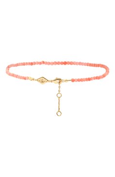 Женский браслет на ногу wave anklet ANNI LU розового цвета, арт. 191-50-45 | Фото 2 (Материал: Металл, Стекло; Нос: Не проставлено; Региональные ограничения белый список (Axapta Mercury): Не проставлено)