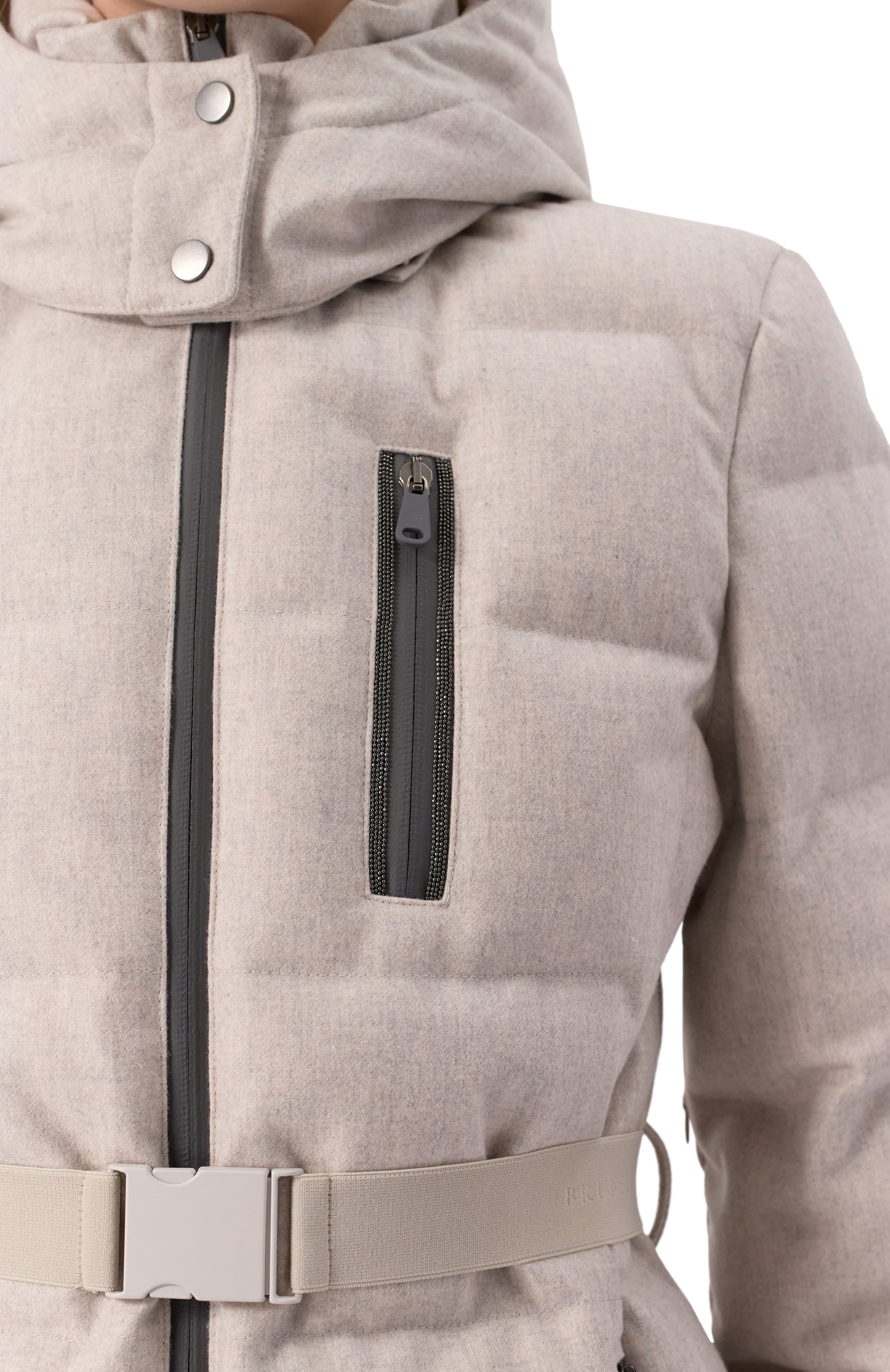 Пуховик BRUNELLO CUCINELLI серого цвета по цене 696500 руб., арт. MK38P7900, фото 5 Пуховик BRUNELLO CUCINELLI, арт. MK38P7900, фото 5