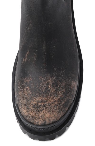 Кожаные челси strike BALENCIAGA темно-серого цвета по цене 104500 руб., арт. 854082/WB228, фото 5 Кожаные челси strike BALENCIAGA, арт. 854082/WB228, фото 5