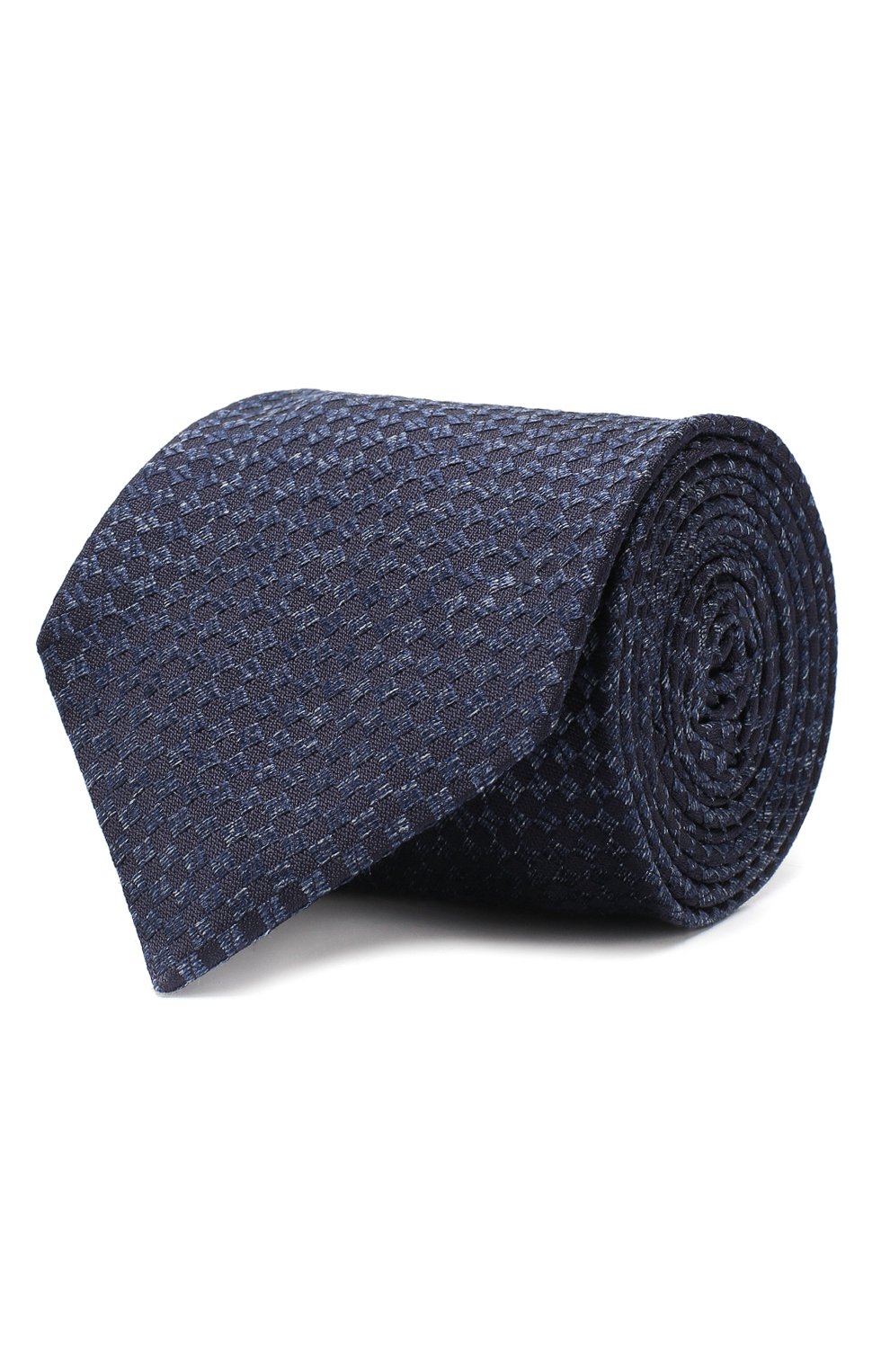 Шелковый галстук CORNELIANI синего цвета по цене 11500 руб., арт. 83U302-9120429/00, фото 1 Шелковый галстук CORNELIANI, арт. 83U302-9120429/00, фото 1