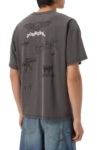 Хлопковая футболка DOMREBEL, арт. M SNAP SKETCH/T-SHIRT, фото 4