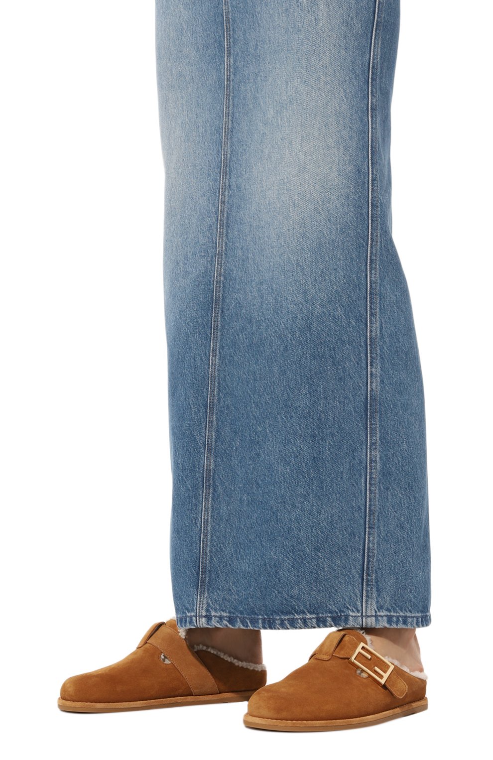 Замшевые сабо FENDI, арт. 8R8448 TK6, фото 3