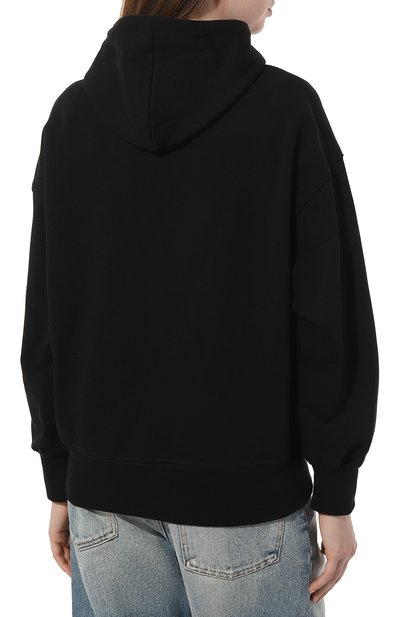 Хлопковое худи MSGM черного цвета по цене 18750 руб., арт. 2000MDM515 200000, фото 4 Хлопковое худи MSGM, арт. 2000MDM515 200000, фото 4