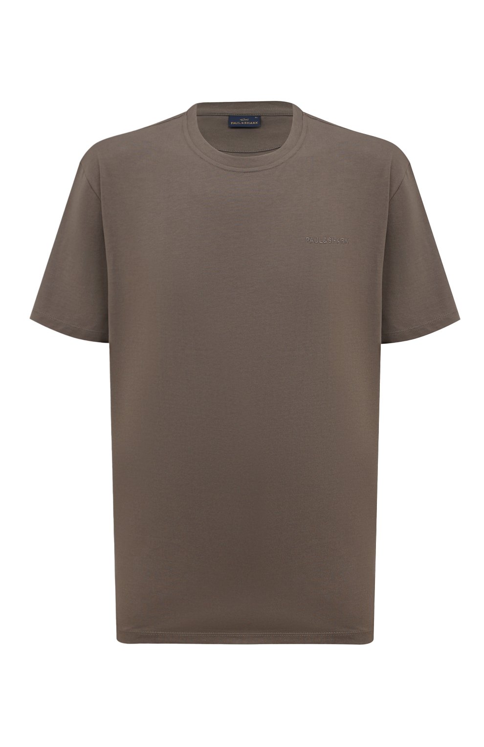 Хлопковая футболка PAUL&SHARK темно-коричневого цвета по цене 15000 руб., арт. 14311616/661, фото 1 Хлопковая футболка PAUL&SHARK, арт. 14311616/661, фото 1