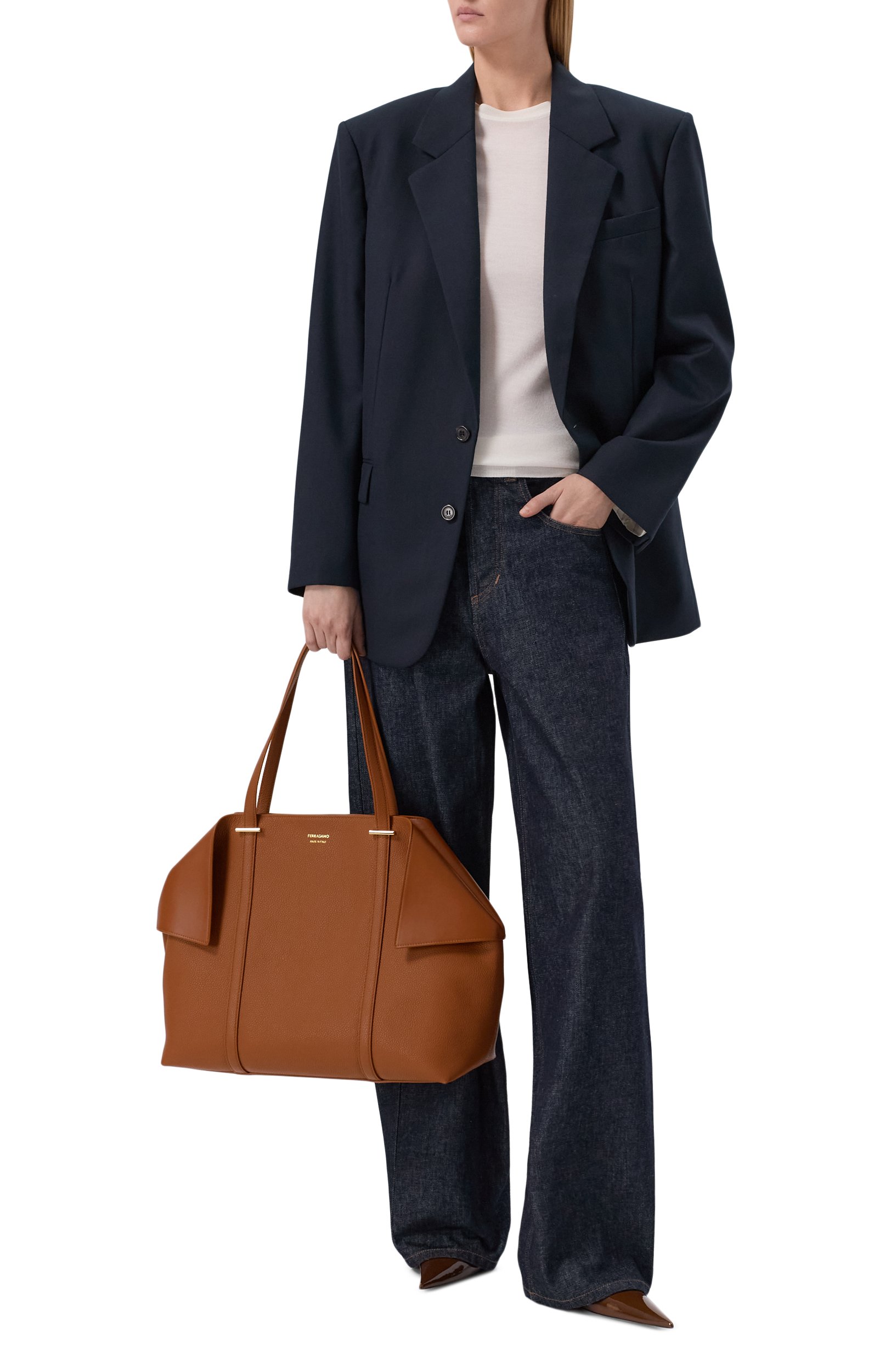 Сумка-тоут folded large FERRAGAMO, арт. 21A452/789589, фото 3