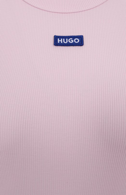 Хлопковая майка HUGO Blue 50508857 Розовый  50508857 Фото 6