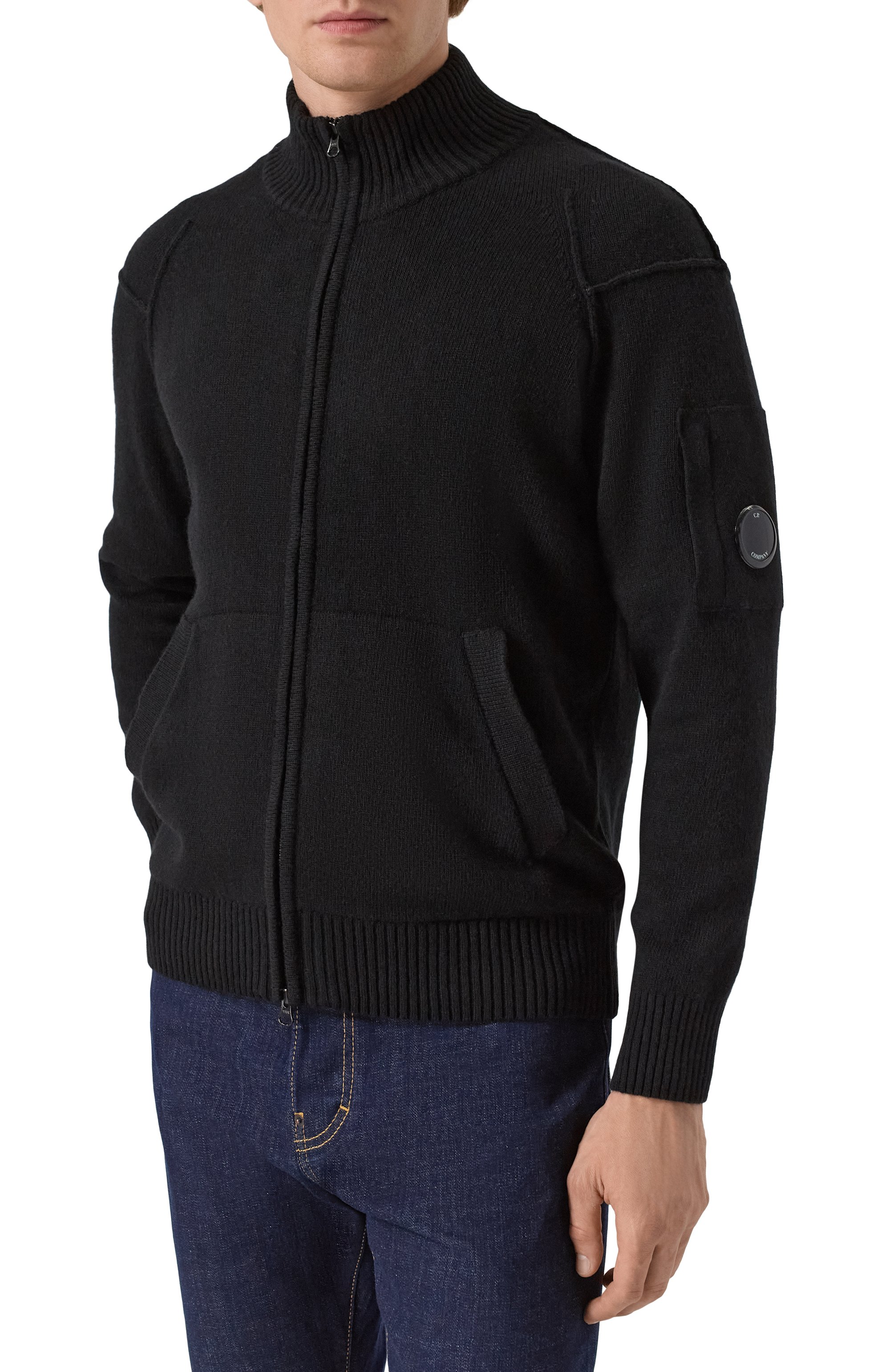 Шерстяной кардиган C.P. COMPANY, арт. RFCMKN708A110149A, фото 3