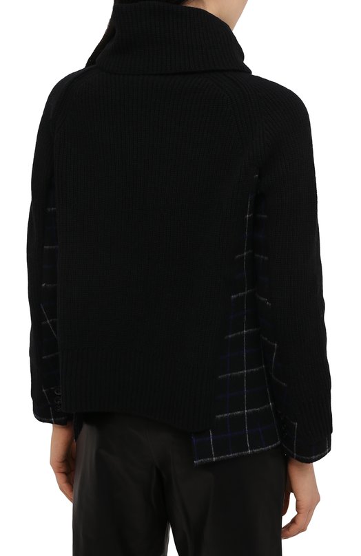 Шерстяной свитер Sacai Чёрный, фото 4