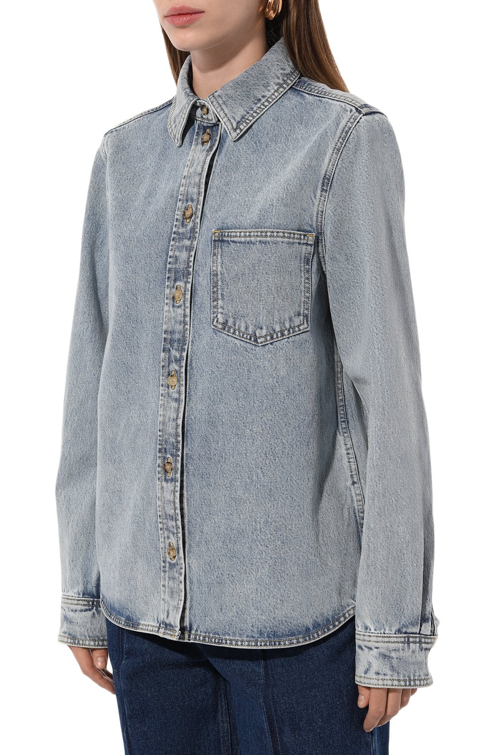 Джинсовая рубашка TOTEME, арт. 243-WRT0330-FB0045, фото 3