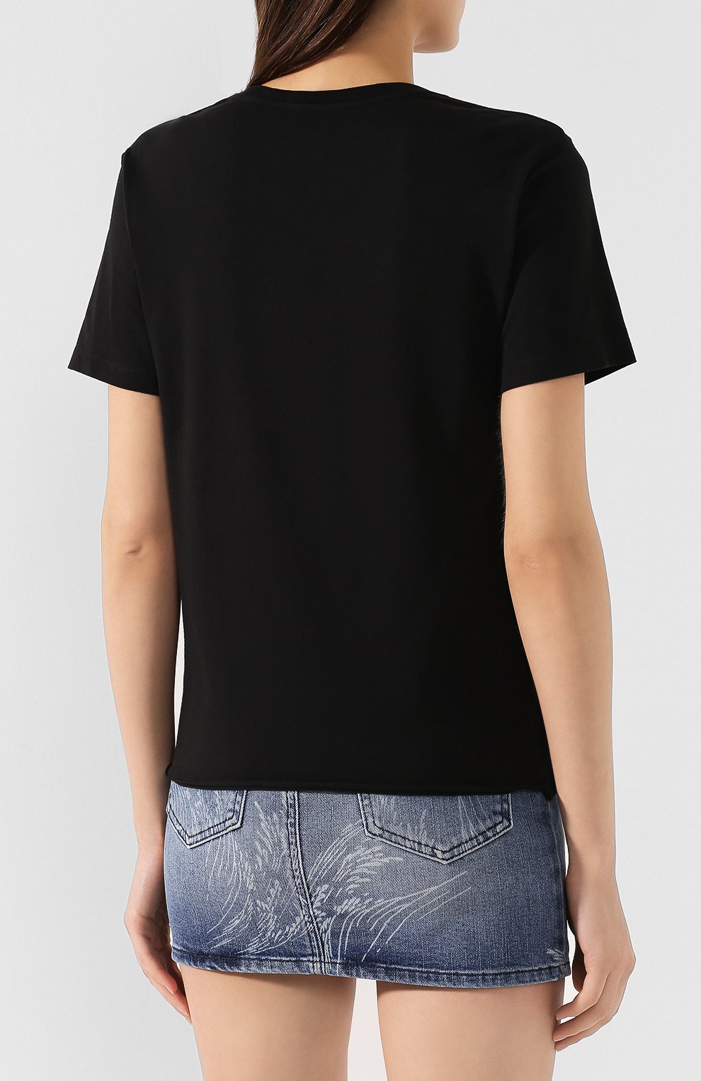 Хлопковая футболка SAINT LAURENT, арт. 590382/YBMH2, фото 4
