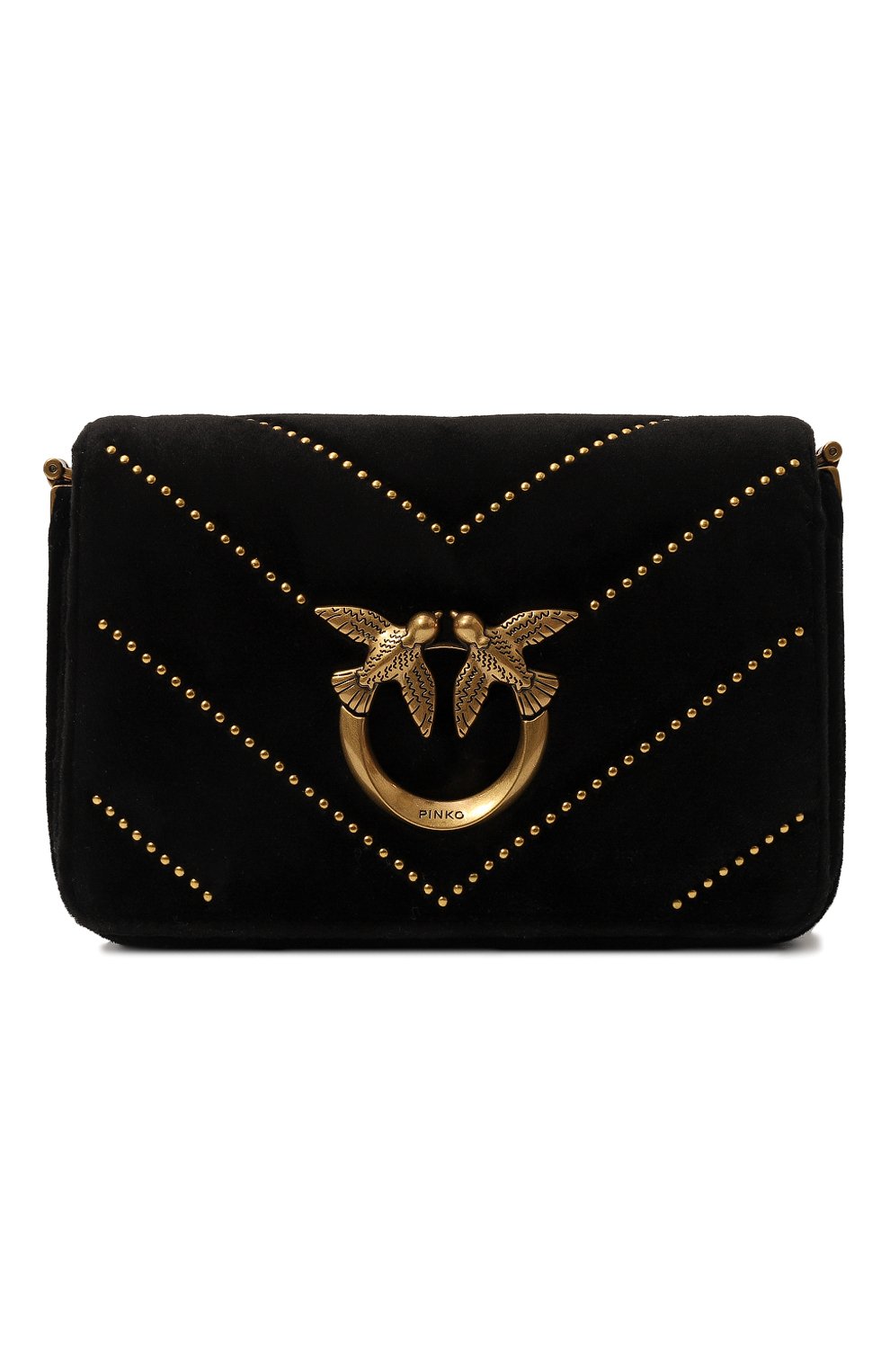 Сумка love click PINKO черного цвета по цене 45900 руб., арт. 100067/A17G, фото 1 Сумка love click PINKO, арт. 100067/A17G, фото 1