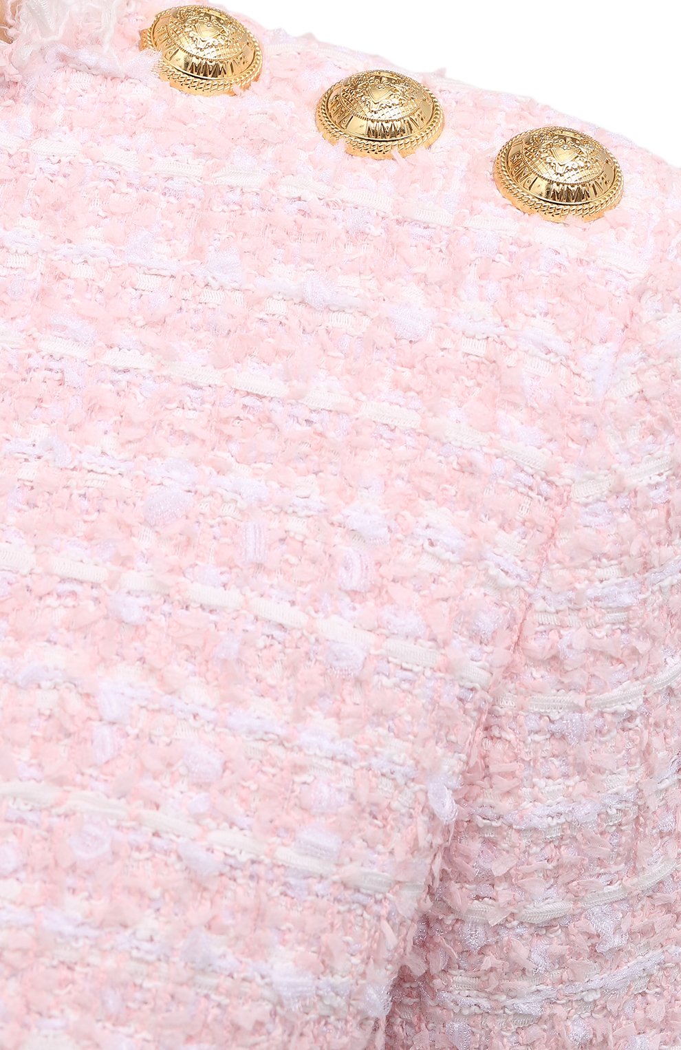 Платье BALMAIN светло-розового цвета по цене 214500 руб., арт. WF1R8000/X492, фото 5 Платье BALMAIN, арт. WF1R8000/X492, фото 5