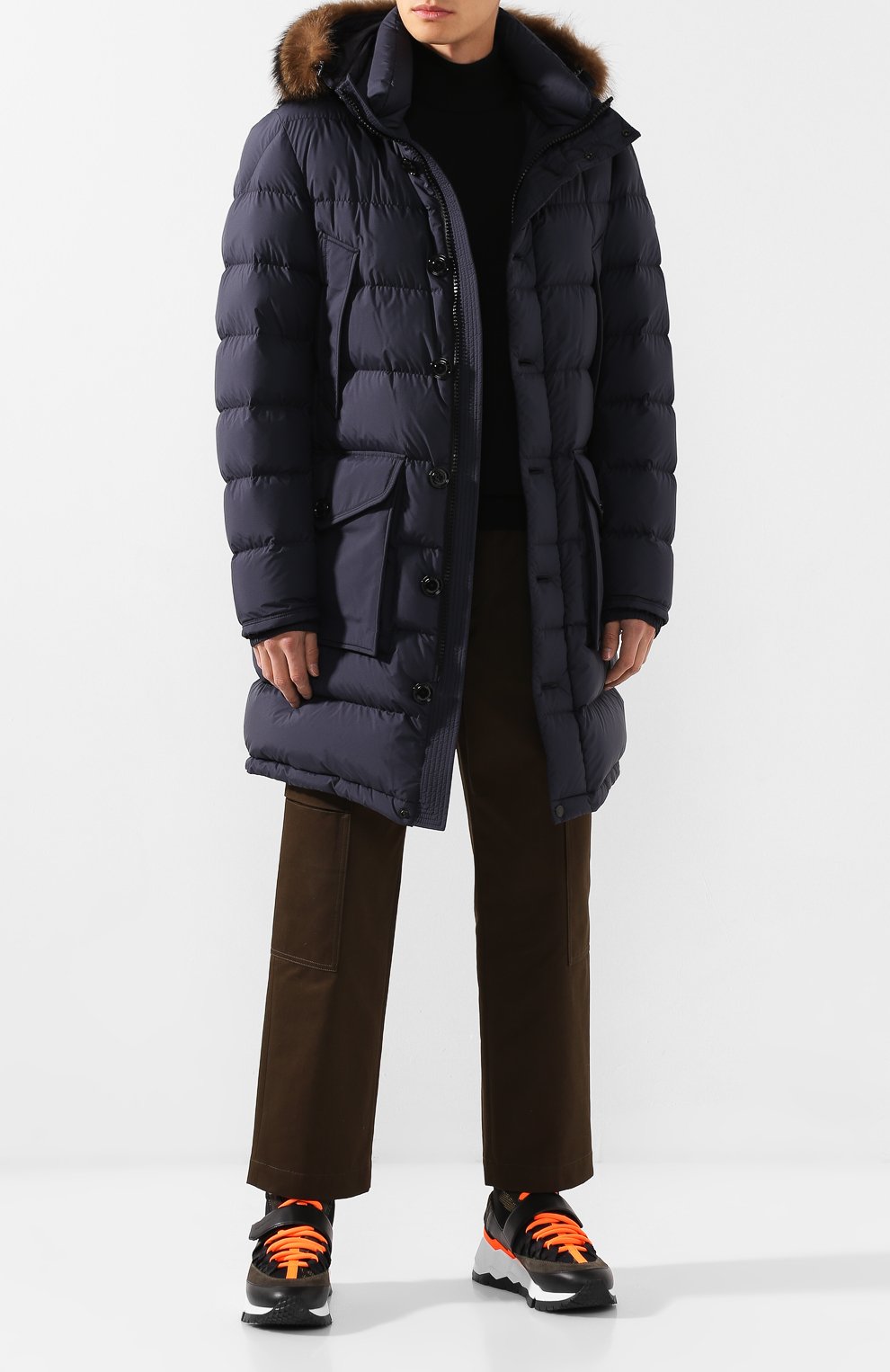 Пуховик с меховой отделкой aymon MONCLER, арт. E2-091-42362-25-549SM, фото 2