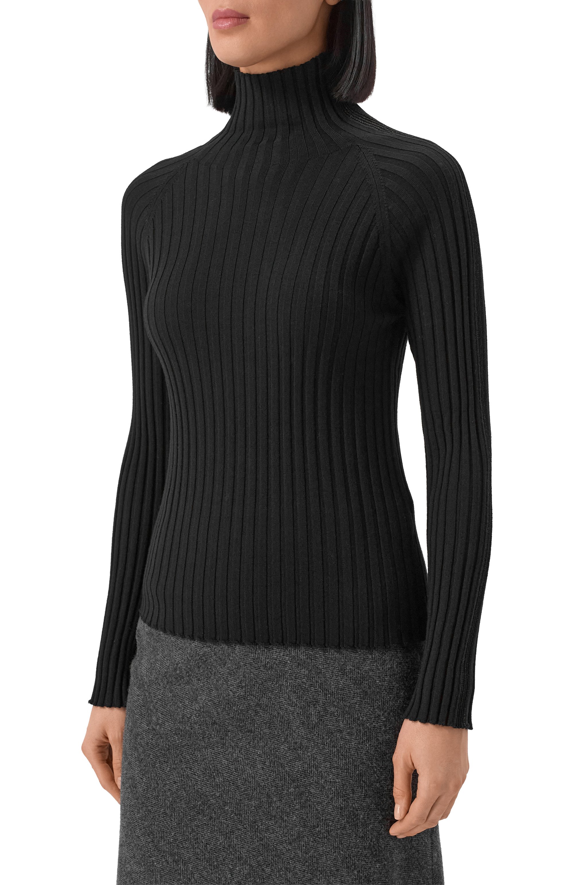 Шерстяная водолазка LORENA ANTONIAZZI черного цвета по цене 72600 руб., арт. DM42A/328, фото 3 Шерстяная водолазка LORENA ANTONIAZZI, арт. DM42A/328, фото 3