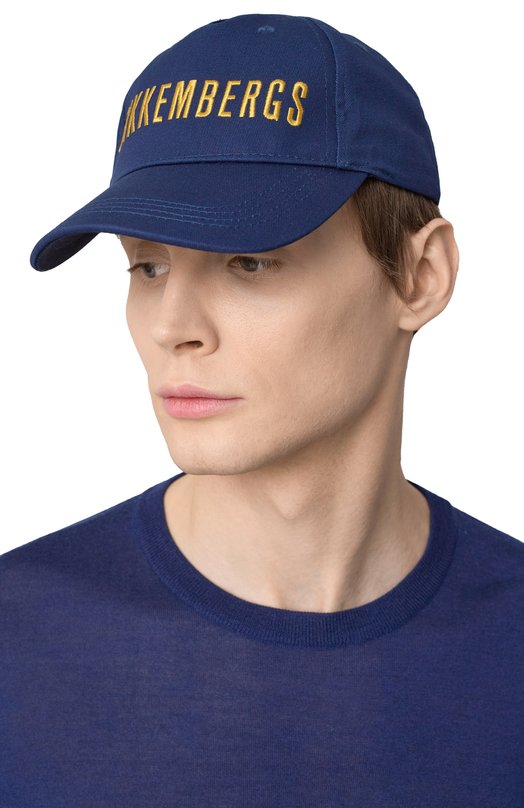 Хлопковая бейсболка Dirk Bikkembergs BKCP01099T Синий  BKCP01099T Фото 2