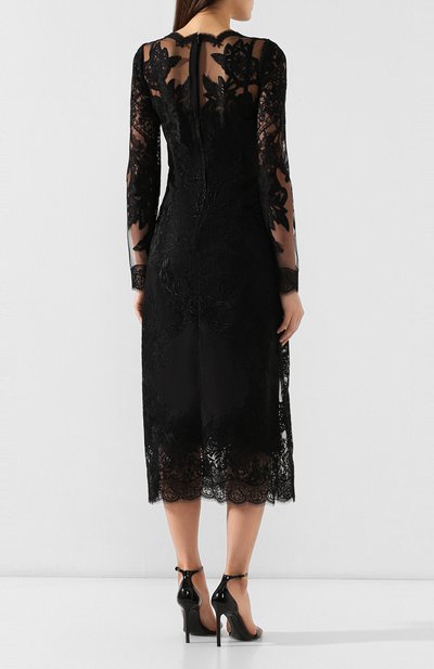 Платье с кружевной отделкой DOLCE & GABBANA, арт. F69G2Z/HPM1M, фото 4