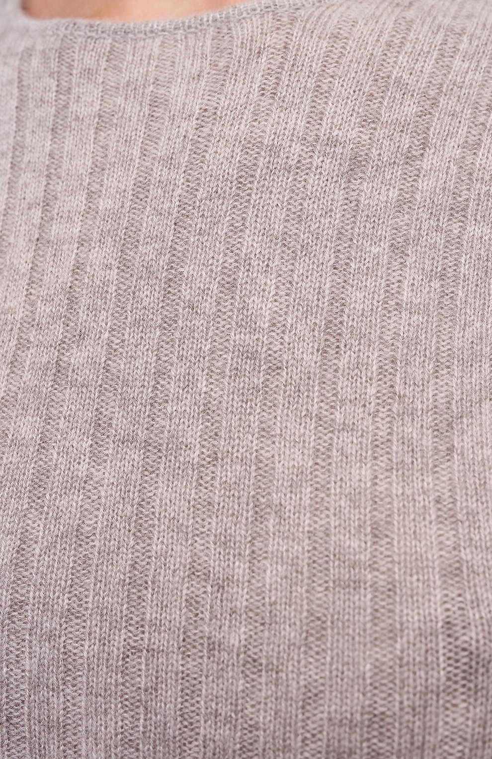 Кашемировый пуловер ALLUDE бежевого цвета по цене 19950 руб., арт. 205/11135, фото 5 Кашемировый пуловер ALLUDE, арт. 205/11135, фото 5