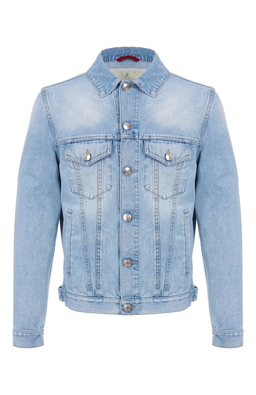 Джинсовая куртка Brunello Cucinelli M241P6909 Голубой M241P6909