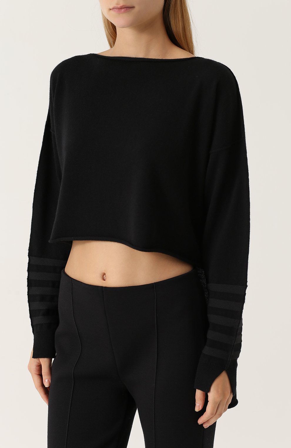 Кашемировый пуловер с удлиненный спинкой SONIA RYKIEL, арт. 18556838-GA, фото 3