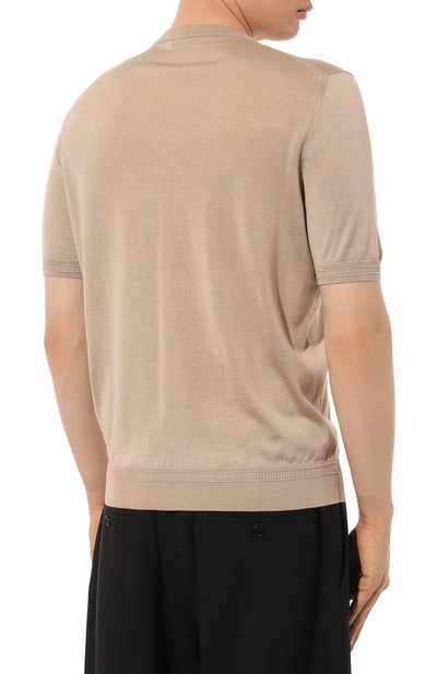 Шелковый джемпер STEFANO RICCI бежевого цвета по цене 92400 руб., арт. K616215G10/F24101, фото 4 Шелковый джемпер STEFANO RICCI, арт. K616215G10/F24101, фото 4