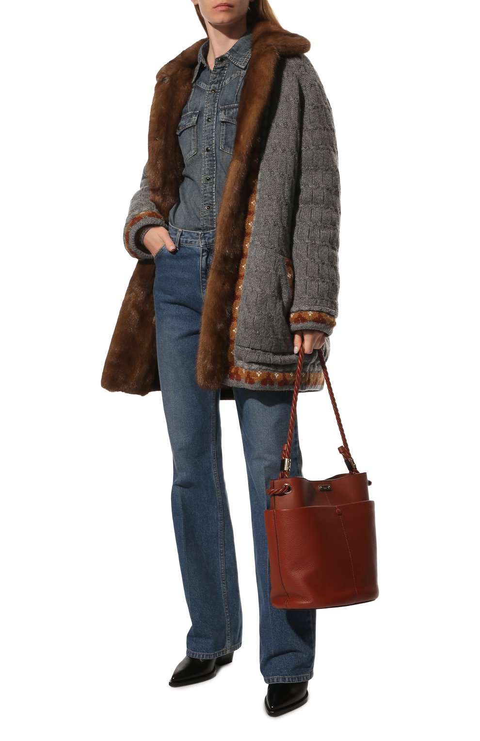 Двусторонняя шуба из меха норки LORO PIANA коричневого цвета по цене 2995000 руб., арт. FAL8391, фото 2 Двусторонняя шуба из меха норки LORO PIANA, арт. FAL8391, фото 2