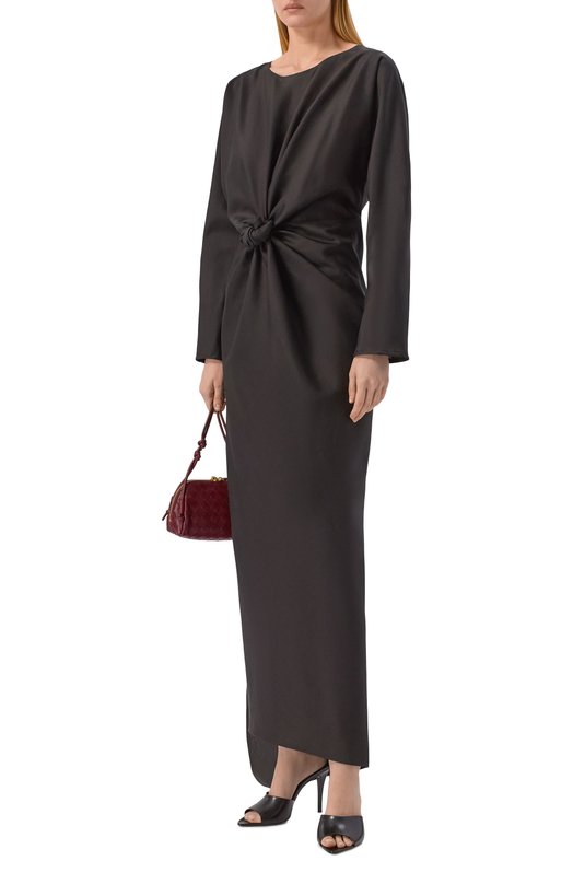 Платье из хлопка и шелка Ruban RSS26-10.1.52.2 Чёрный  RSS26-10.1.52.2 Фото 2