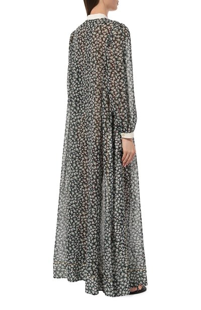 Хлопковое платье ULYANA SERGEENKO черно-белого цвета по цене 190000 руб., арт. ABL001SS23Morocco 0605т23, фото 4 Хлопковое платье ULYANA SERGEENKO, арт. ABL001SS23Morocco 0605т23, фото 4