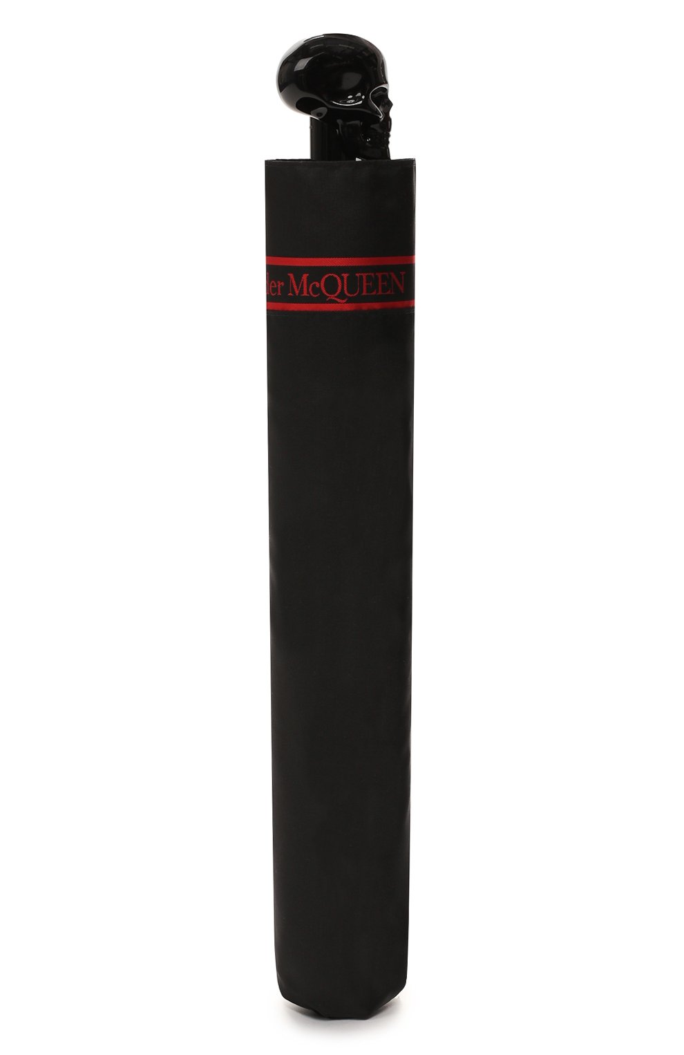 Складной зонт ALEXANDER MCQUEEN черного цвета по цене 55150 руб., арт. 557708/4A37Q, фото 4 Складной зонт ALEXANDER MCQUEEN, арт. 557708/4A37Q, фото 4