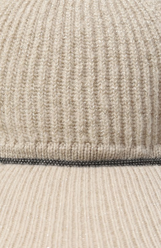 Бейсболка Brunello Cucinelli MCAP9A025 Бежевый  MCAP9A025 Фото 3