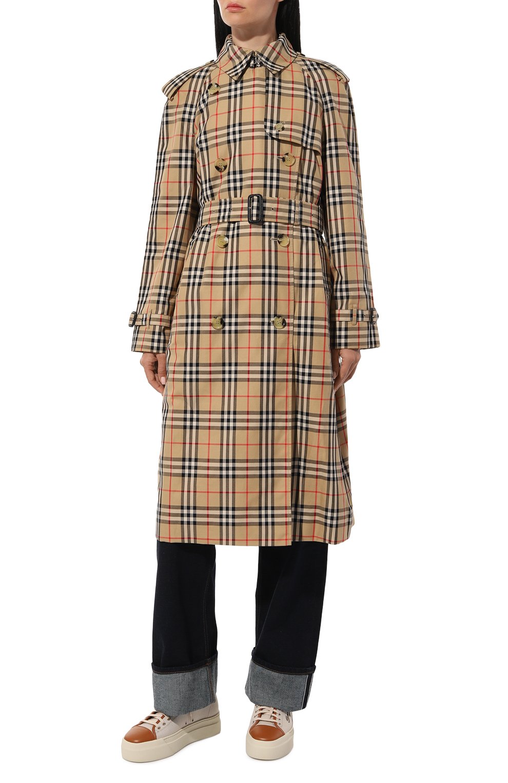 Хлопковый тренч BURBERRY, арт. 8072716, фото 3