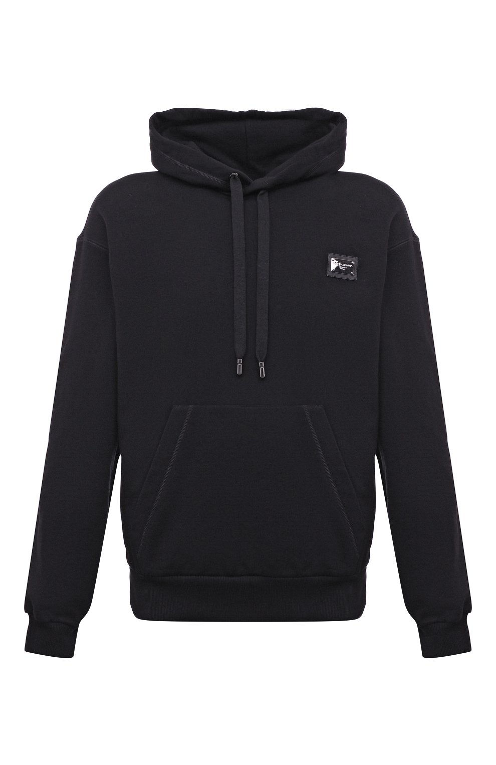 Хлопковое худи DOLCE & GABBANA темно-синего цвета по цене 69950 руб., арт. G9ZU0T/G7F2G, фото 1 Хлопковое худи DOLCE & GABBANA, арт. G9ZU0T/G7F2G, фото 1