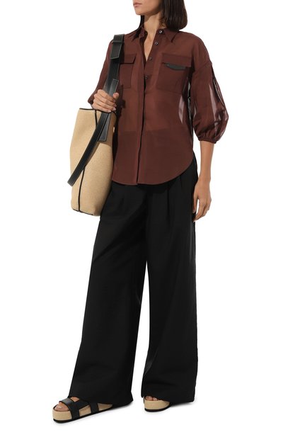 Хлопковая блузка BRUNELLO CUCINELLI, арт. MH911MV546, фото 2