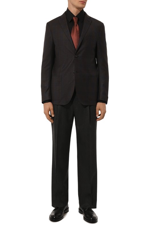 Хлопковая сорочка Corneliani 94P900-9491082 Чёрный  94P900-9491082 Фото 2