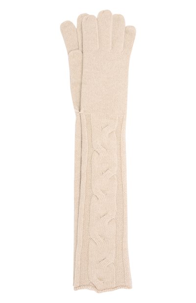 Удлиненные кашемировые перчатки фактурной вязки LORO PIANA, арт. FAD7098, фото 1