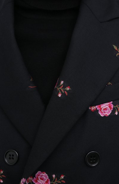 Шерстяной жакет REDVALENTINO черного цвета по цене 93850 руб., арт. UR0CEC40/5D4, фото 5 Шерстяной жакет REDVALENTINO, арт. UR0CEC40/5D4, фото 5