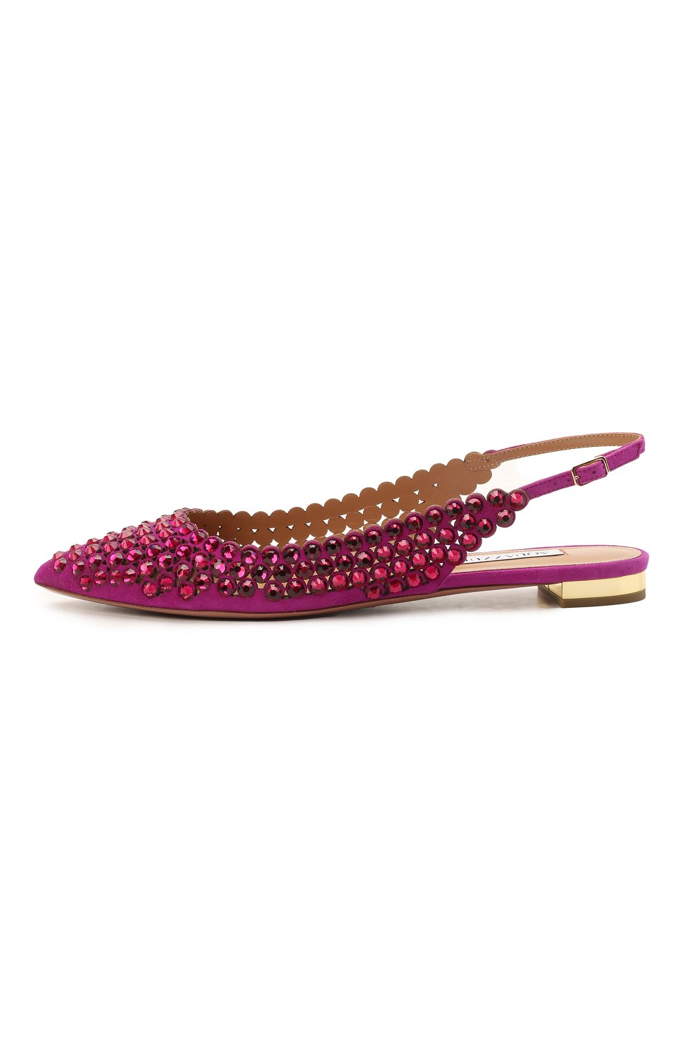 Замшевые балетки AQUAZZURA, арт. TQLFLAA0-SUE-EX0, фото 3