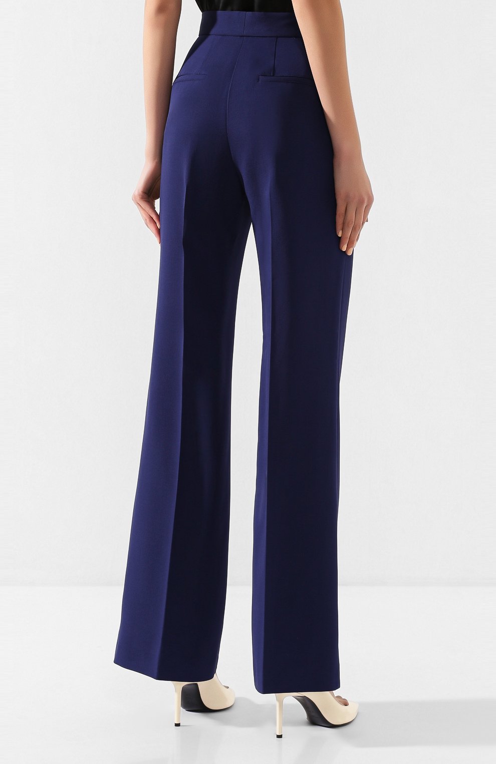 Брюки из вискозы PHILOSOPHY DI LORENZO SERAFINI темно-синего цвета по цене 41250 руб., арт. V0329/722, фото 4 Брюки из вискозы PHILOSOPHY DI LORENZO SERAFINI, арт. V0329/722, фото 4