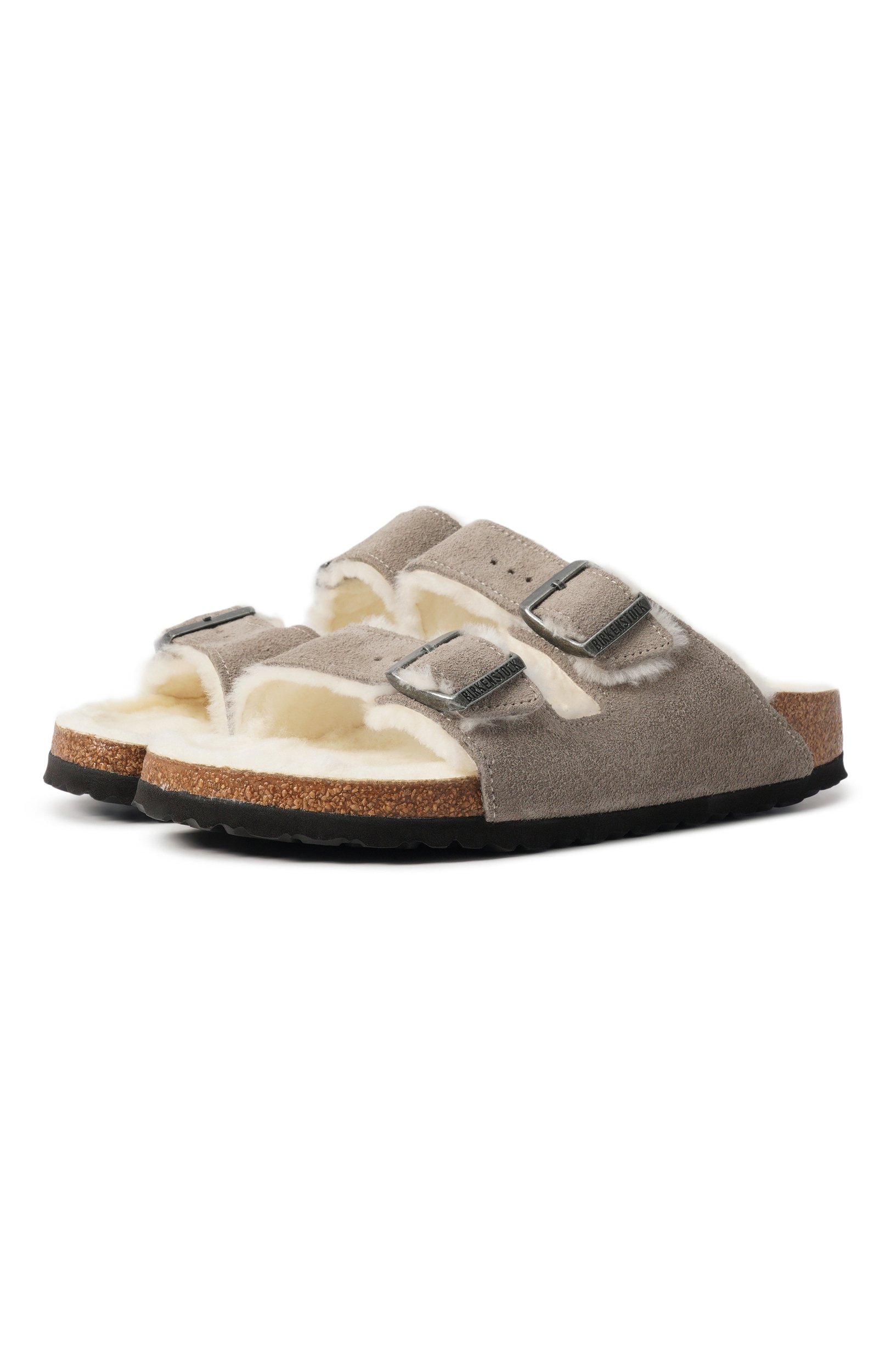 Замшевые шлепанцы arizona shearling BIRKENSTOCK, арт. 1017403, фото 1