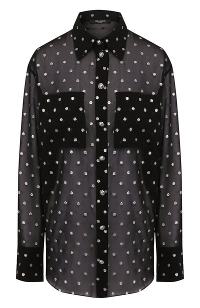 Рубашка в горох BALMAIN, арт. TF02654/X378, фото 1