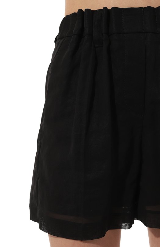 Хлопковые шорты Brunello Cucinelli MH911B1316 Чёрный  MH911B1316 Фото 5