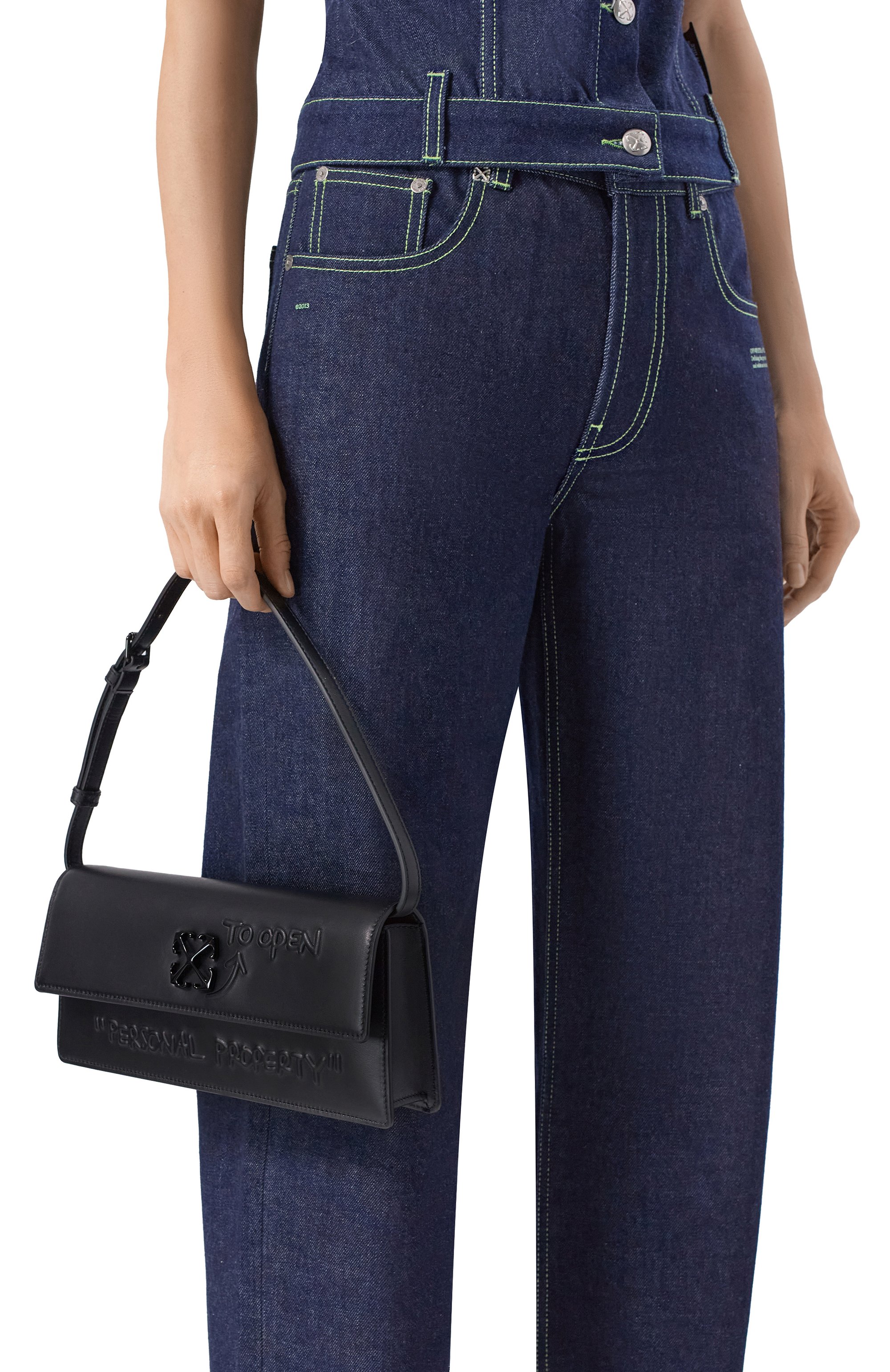 Сумка jitney 1.0 quote3d OFF-WHITE, арт. 0WNN172C99LEA003, фото 2